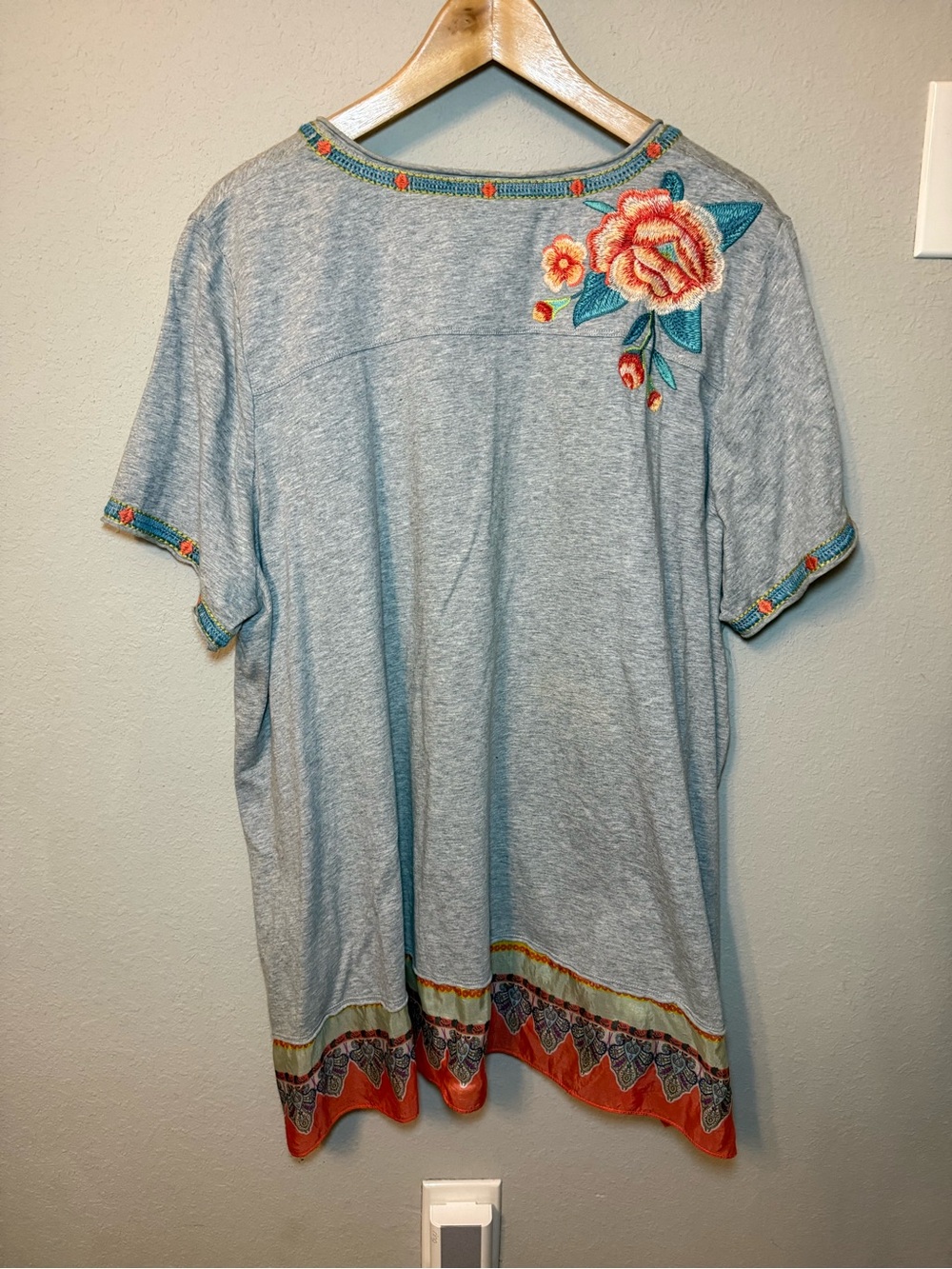 Johnny Was 'Aveline' Scarf Flounce Tunic Size 1X - Picture 5 of 15